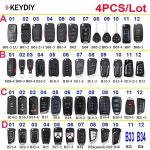 4개묶음 KEYDIY B 시리즈 B02 메탈 B223 B11 B214 KD900 KDX2 미니 KD용 리모컨 : 태창 무역