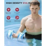 HAPBEAR 워터 웨이트 풀 운동 덤벨, 쓰리인원 아쿠아틱 에어로빅 체중 감량을 위한 폼 , 덤벨 2종 세트 : 날달물류