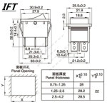 1PCS KCD4 검정색 로커 스위치 전원 스위치 ON-OFF-ON 23 위치 46 핀 화살표는 재설정래치 16A 250VAC 20A 125VAC : 골든110