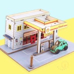 일안 미니 주유소와 편의점 어린이만들기 공예만들기 : 일안2404