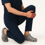 샵피라 S0275폴리트윌 남자바지 병원유니폼 기능성 폴리트윌원단 하의 전체밴딩바지 팬츠 : 샵피라