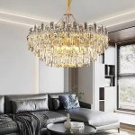 모던 럭셔리 크리스탈 LED 천장 샹들리에 거실 주방 걸이식 램프 홈 조명 광택 고정장치 : PICKS MALL