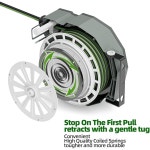 SPECILITE 접이식 튼튼한 정원 호스 릴, 1 3cm 1/2인치 X 167 2cm 66인치 5m 5피트 리더 : 쿤스베이