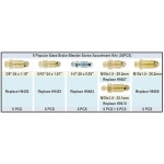 Dsnaduo 36 PCS Bleeder Valve Brake Screw Assortment Kit Replace H9402-6, H9403-6, H9404-6, H9406-6, : 쿤스라인