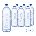 산수음료 아임에코 에브리데이 무라벨 생수 가벼운샘 2L, 6개 : 가온길