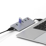 USB3.2 포트허브 유전원 QC Gen2 멀티 5포트허브 PC연결 F1WA3E7452 : 깨비네마켓