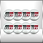4Pcs 56.5mm GR 스포츠 엠블럼 자동차 휠 센터 허브 캡 스티커 스타일링 도요타 C-HR RAV4 YARiS Prius Lexus : danamoly4