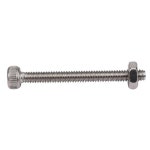 소켓 헤드 캡 스크류ABEZ M2 x 20mm 긴 육각 소켓 널링 캡 나사 볼트 너트 세트 20개 : 테라 브릿지 트레이딩