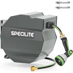 SPECILITE 접이식 튼튼한 정원 호스 릴, 1 3cm 1/2인치 X 167 2cm 66인치 5m 5피트 리더 : 쿤스베이