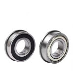 5pcs F6200 F6201 F6202 F6203 F6204 RS ZZ 2RS rz ABEC 5 플랜지 볼 베어링 고무 밀봉 깊은 : 진짜만능상점