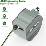 SPECILITE 접이식 튼튼한 정원 호스 릴, 1 3cm 1/2인치 X 167 2cm 66인치 5m 5피트 리더 : 쿤스베이