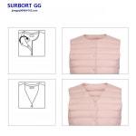 고급 라이트 다운 조끼 라운드 넥 : 유한회사 한발무역