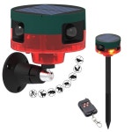 알람, 개 짖는 총소리, 130dB 소음 발생기 알람 라이트, 지원 녹음, 13가지 사운드 스트로브 라이트, 가정용, 빌라, 야드, 농장, 반용 : 케이엠영디