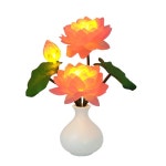 연등 램프 조명 충전식 불교 연꽃 표준모델충전식로터스램프/밝기조절가능 : 유미짱의선물18호