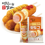 명랑핫도그 시그니처모짜 핫도그 680g x 1팩 (8개입) : 명랑핫도그