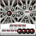 4Pcs 56.5mm GR 스포츠 엠블럼 자동차 휠 센터 허브 캡 스티커 스타일링 도요타 C-HR RAV4 YARiS Prius Lexus : danamoly4