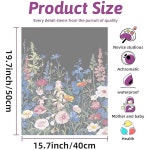 초보자를 위한 디지털 페인팅 키트, 캔버스 위의 꽃 풍경 DIY 아크릴 수채화 홈 월 장식(16x20인치) Blue : -토토이