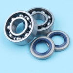 크랭크 샤프트 볼 베어링 오일 씰 세트 키트 Husqvarna 51 254 262 체인톱 505275719 738220225 : 제케엠알오