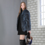 25프레스티지 천연 사가 실버폭스 블루 자켓 : 엘림모피