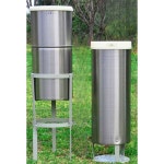 빗물 게이지 자동 측정기 일체형 도막두께측정기 DT 차압 0.2mm 기상 도금 날씨 측정 스테인리스강우량계[전체식]배달직독식우량컵... 