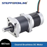 STEPPERONLINE NEMA 23 기어드 브러시리스 DC 모터 501 고정밀 기어 3상 24V 172W 70 17.63NM CNC : 구매유통471