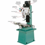 그리즐리 G0755 대형 밀/드릴 스탠드 및 전원 공급 : 원기억