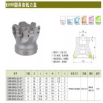EMR6R 50mm 2 플루트 및 10 개 RPMT1204 원형 인서트 페이스 밀 커터 cnc 도구 : 제케엠알오