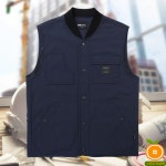 K2 세이프티 21VE-F103 네이비 겨울 작업복 근무복 캐주얼 등산 멀티 포켓 조끼 : 오렌지작업복