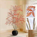 인테리어 붉은남천 인조 조화 나무 H1(160cm)(색상) 레스토랑 화장실 카페 분위기 장식 : 추천2몰