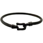 건강팔찌/스테인레스 스틸 팔찌 남녀공용 커스텀 조디악 719525 홀로그램 쿠바 가죽 G1035실버 : 민:하나