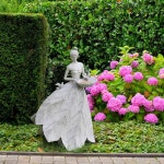 요정 정원 조각상 새 모이통 - 야외 목욕 마당 장식 그레이 화이트 15 25 9 5 23 인치 딜리 커밍 Grey White-23 inch : 쿤스라인