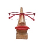 선물 안경 홀더 스탠드 나무 입술 모양 수제 데코 : 성심무역