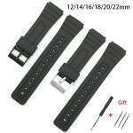 호환품 카시오 실리콘 워치 스트랩 12mm SGW400 F91W F84 F105/108/A158/168 AE1200/1300 스포츠 스트랩 : 테크파트너스