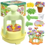 3세 4세 5세 6세 7세 8명을 위한 패브릭 플라워 만들기 장난감, DIY 예술 및 공예 키트 - 나만의 부케 만들기, 유치원 교육 활동 남학생을 생일... 
