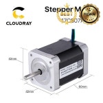 기어박스 2상 Nema17 스테퍼 모터 42mm 71Ncm 1.8A 3D 프린터 용 4 리드 케이블 CNC 조각 밀링 머신 : 익스트림기어샵