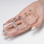 호환  시계 시리즈 987654321 용 블링 만화 PC 시계 케이스 Iwatch 4445MM 보호 커버 용 4041Mm 소녀의 생일 선물 : 골든107