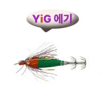 YIG 미니 스몰 갑오징어가 잘타는 수박 고추장 틴셀에기 일본산 HOOK 갑오징어에기 : 테드창