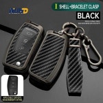 포드 피에스타 포커스 2 에코스포츠 쿠가 이스케이프 팰컨 B맥스 에코 갤럭시용 카본 파이버 자동차 키 케이스 커버 보호 링 : theshophenry