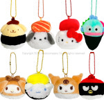 산리오 키링 인형 초밥 스시 가방고리 5cm 헬로키티 한교동 시나모롤 쿠로미 포차코 : 포치 포치