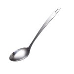 요리 서빙 스푼용 대형 스푼 스테인리스 스틸 바스팅 스푼, 12.8인치 Slotted Spoon : 월드바스케
