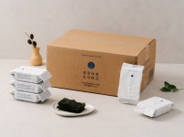 [재래 도시락 김] 조미한 재래 도시락 김 4g X 32봉 : 앵강마켓