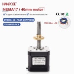 2상 4선 NEMA17 나사 스테퍼 모터 17HS4401ST8  8 1.5A 100400mm 자동화 장비 : JDmall04