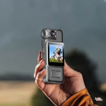 휴대용 4K 바디캠 여행 사이클링 브이로그 촬영용 오디오 및 녹화 기능 상의재 소형 개 캠코더 : 미주피일