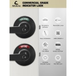 레버, 대형 2등급 상업용 도어 핸들, 욕실 도어 핸들, 레스토랑, 병원, 의료 사무실, 매트 블랙을 포함한 공중 화장실에 적합합니다 : 포춘글로비스