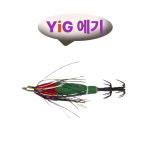 YIG 미니 스몰 갑오징어가 잘타는 수박 고추장 틴셀에기 일본산 HOOK 갑오징어에기 : 테드창