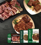 쌍교숯불갈비 실속 간편 갈비 떡갈비 양념갈비 세트 : 쌍교숯불갈비