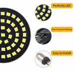 Amazicha 1157 LED 2인치 방향 지시등 앞 리어 브렛 블랙 패널 스모크 커버 할리데이비슨 툴링 소프테일 다이너스포츠 스타용 (4개) : 지오무역