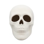 도자기 비스케 해골을 칠할 준비 완료, 5인치 L x 4인치, 할로윈 공예 활동에는 나만의 도자기 책자를 그리는 방법이 포함되어 : 쿤스링크