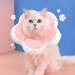 MJ0 키티요요 넥카라 핑크 S 강아지카라 : 밍글징글