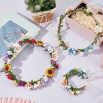 INFUNLY 261pcs/세트 DIY 플라워 만들기 키트 핸드메이드 플로럴 화환 나만의 꽃 신부 샤워 여성 웨딩 홈 데코 선물하기 : 호두Select